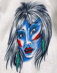Vintage 1990s Ozzy Osbourne Long Sleeve Tattoo Test Print T-Shirt | Rare Rock Tee