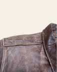Vintage WWII USAAF A-2 Horsehide Bomber Jacket | 1940s Sz 38 Leather Flight Jacket