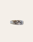 925 Sterling Silver Rope Ring | Chunky Silver Band Rope Ring | Size 10