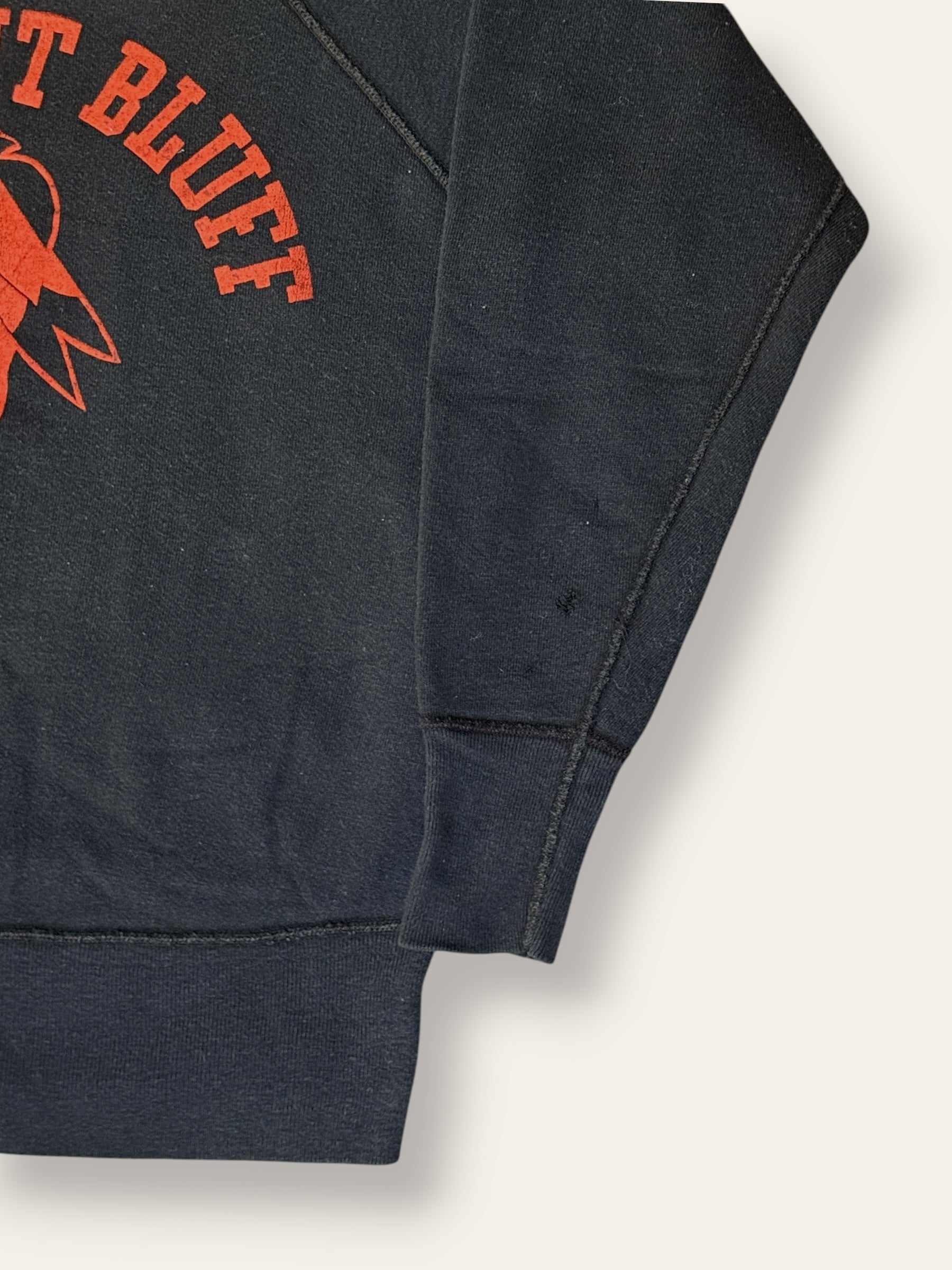 Vintage 1960’s Flock Print Sergeant Bluff School Sweatshirt