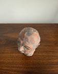 Vintage Modernist Terracotta Head Sculpture | Expressionist Bust Art | Mid Century Studio Pottery Portrait