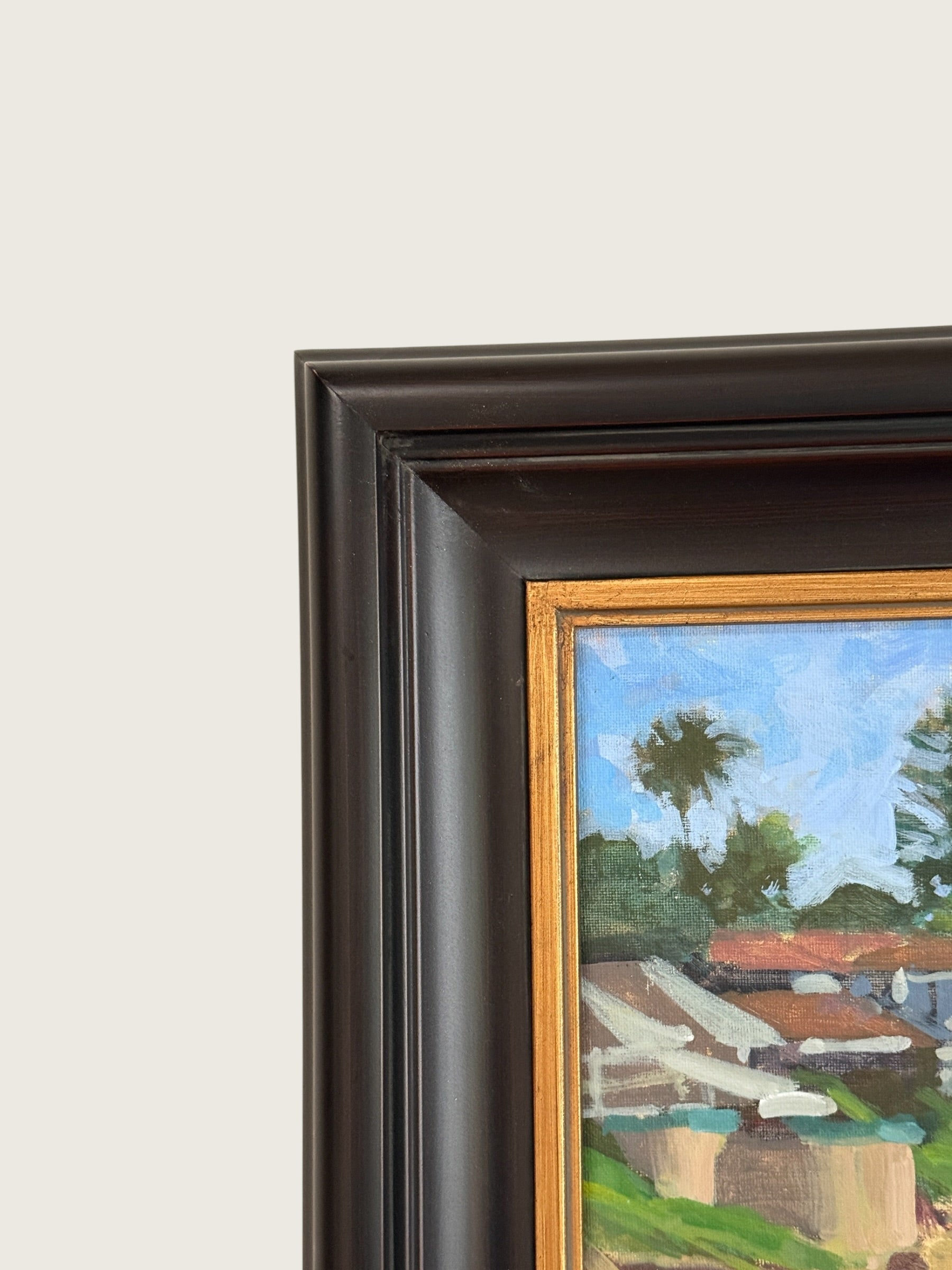 2000s Jeff Yeomans "Beach at Big Rock" Original Oil Painting | Laguna Beach California Coastal Landscape Impressionist Art