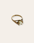 Antique 18k Gold Pearl Ring Size 6.25