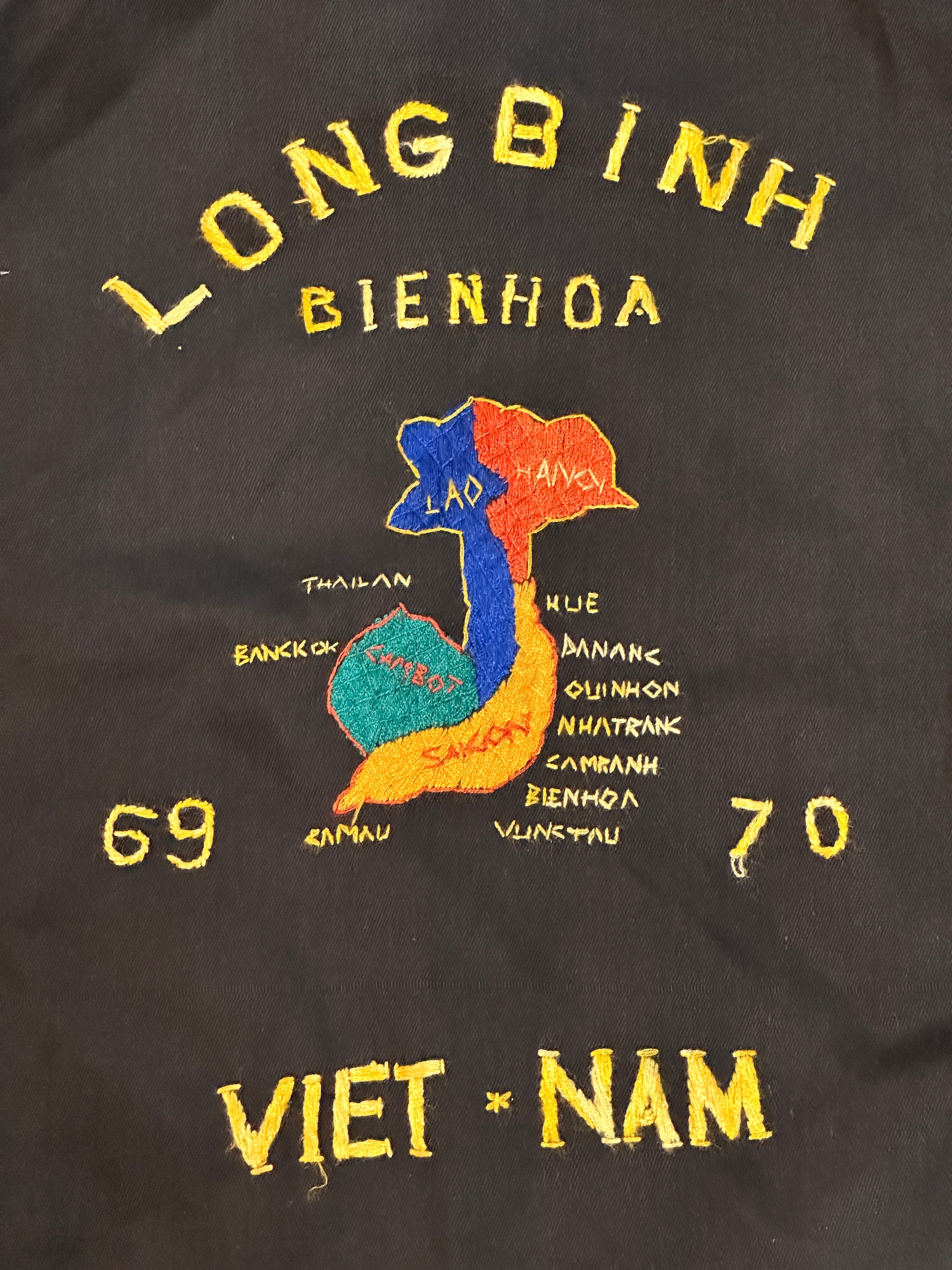 Vintage 1960’s Vietnam Souvenir Cotton Jacket