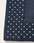 Vintage 1940’s Polka Dot Fast Color Trunk Down Mended Selvedge Bandana