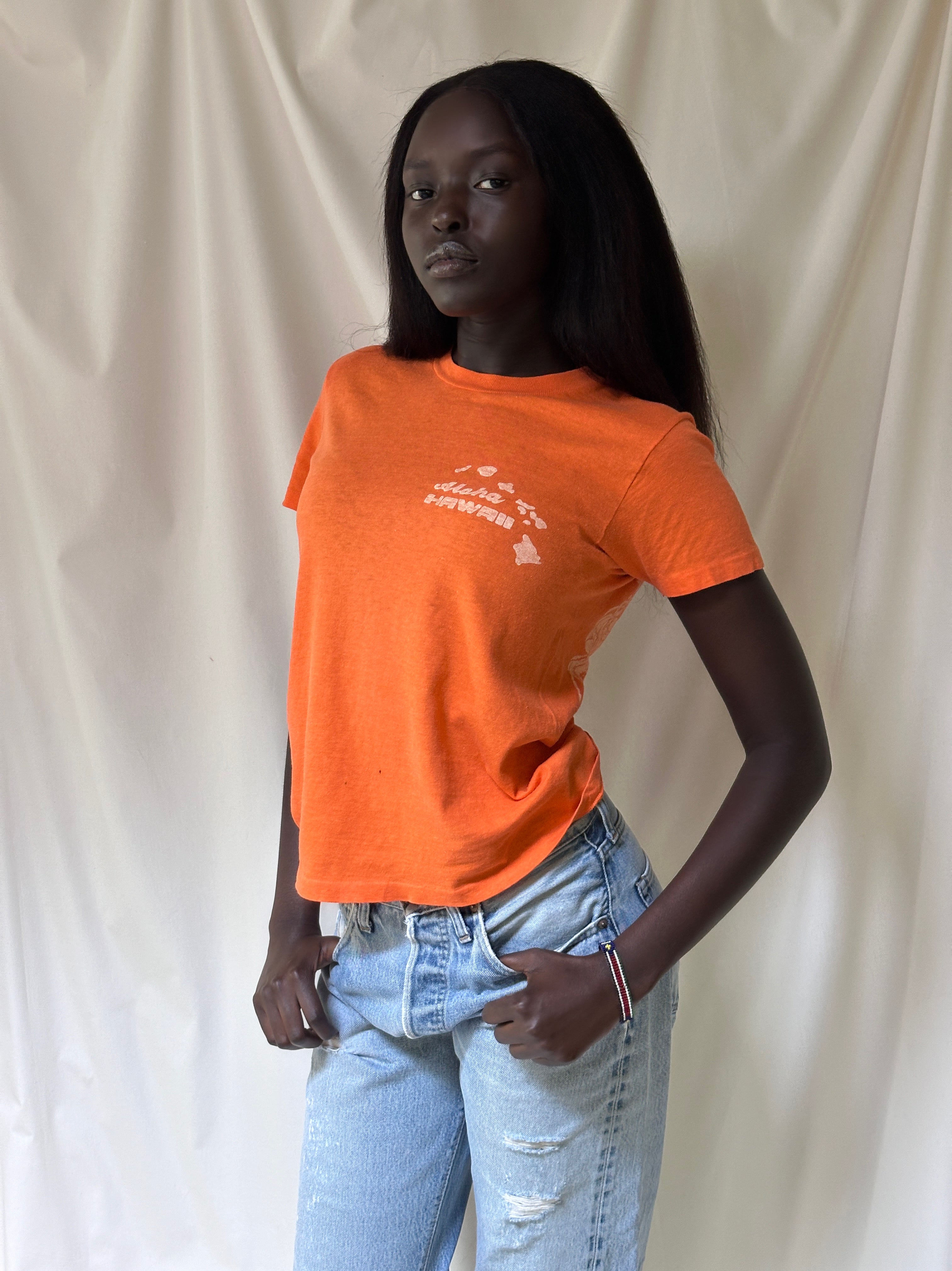 人気大割引 Aloha Hanes 1960's Vintage Hawaii Boutique Afterlife – T-Shirt トップス