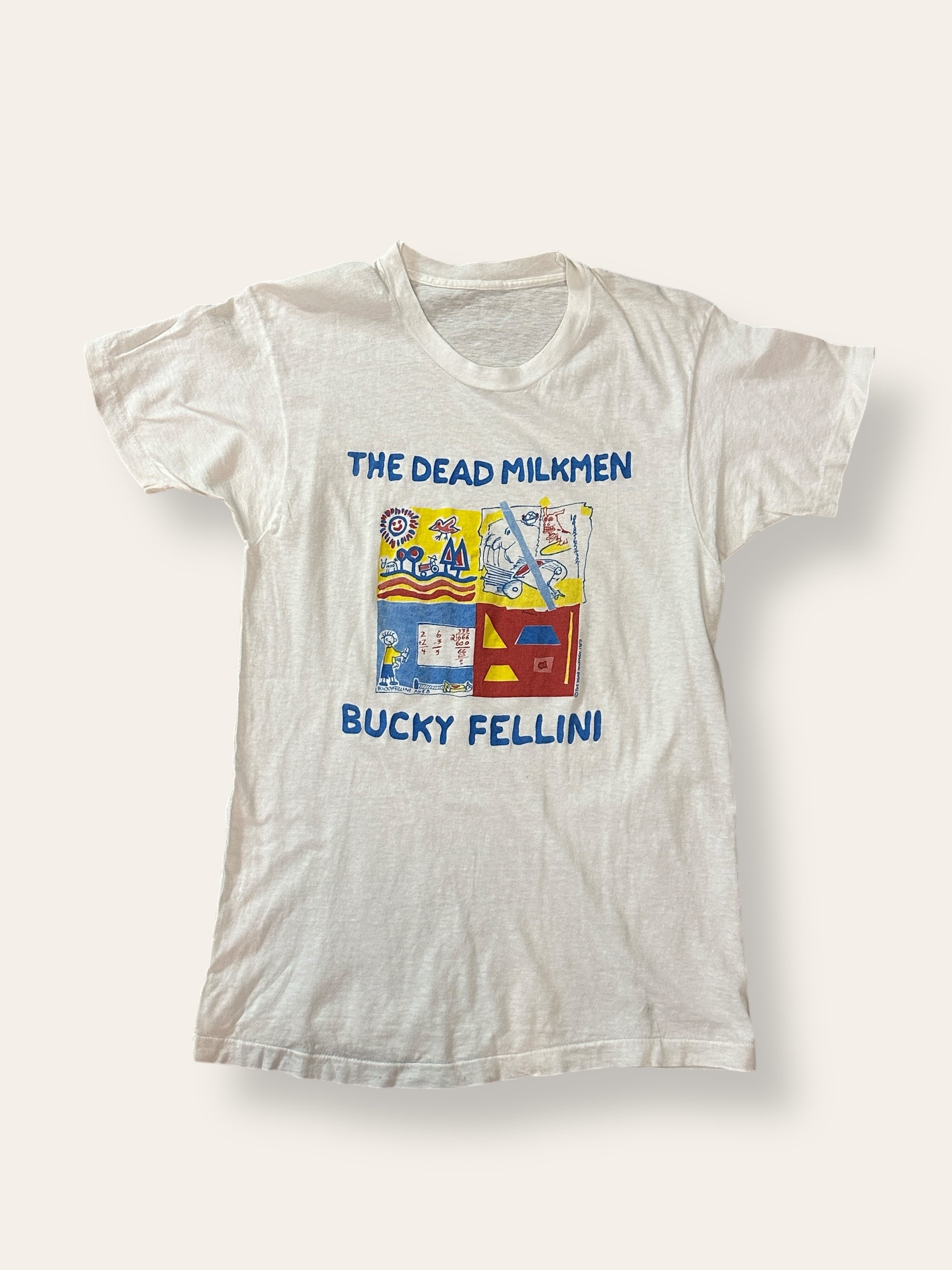 Vintage 1987 The Dead Milkmen Bucky Fellini T-shirt