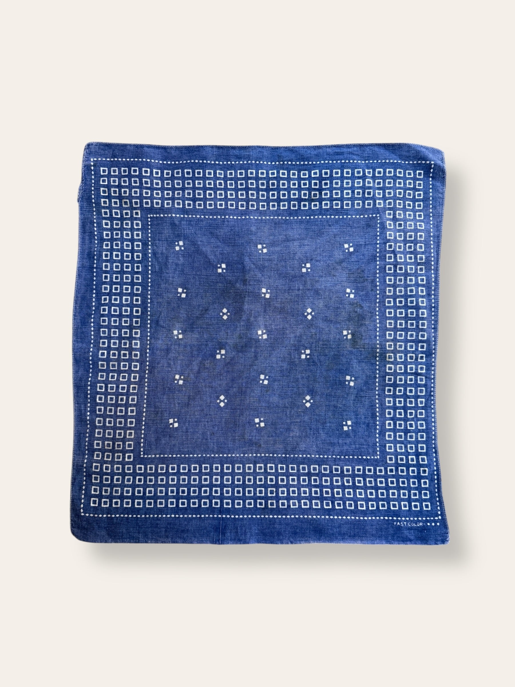 Vintage 1920-30’s Indigo Bandana