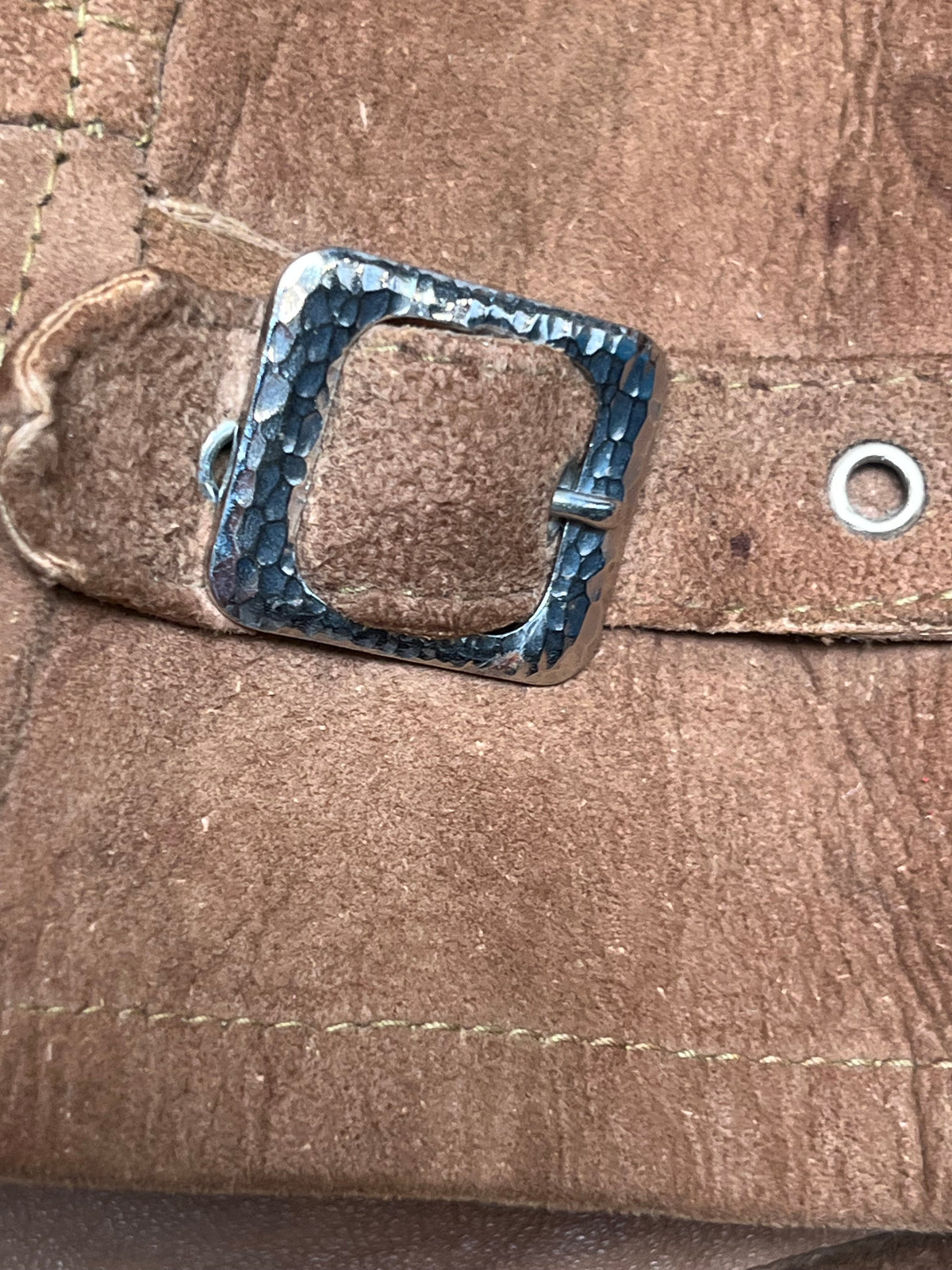 Vintage 1930s Suede Leather Cossack A-1 Chinstrap Jacket | Vintage Sport Coat Talon Zipper Side Buckles