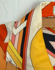 Vintage 1960’s Emilio Pucci Geometric Silk Blouse | Made in Italy Saks Fifth Avenue Silk Shirt
