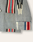 Vintage 1940’s Chimayo Ganscraft Woven Jacket | Southwest Hand Woven Wool Jacket