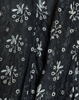 Vintage 1930’s Black & Creme Organza Eyelet Dress
