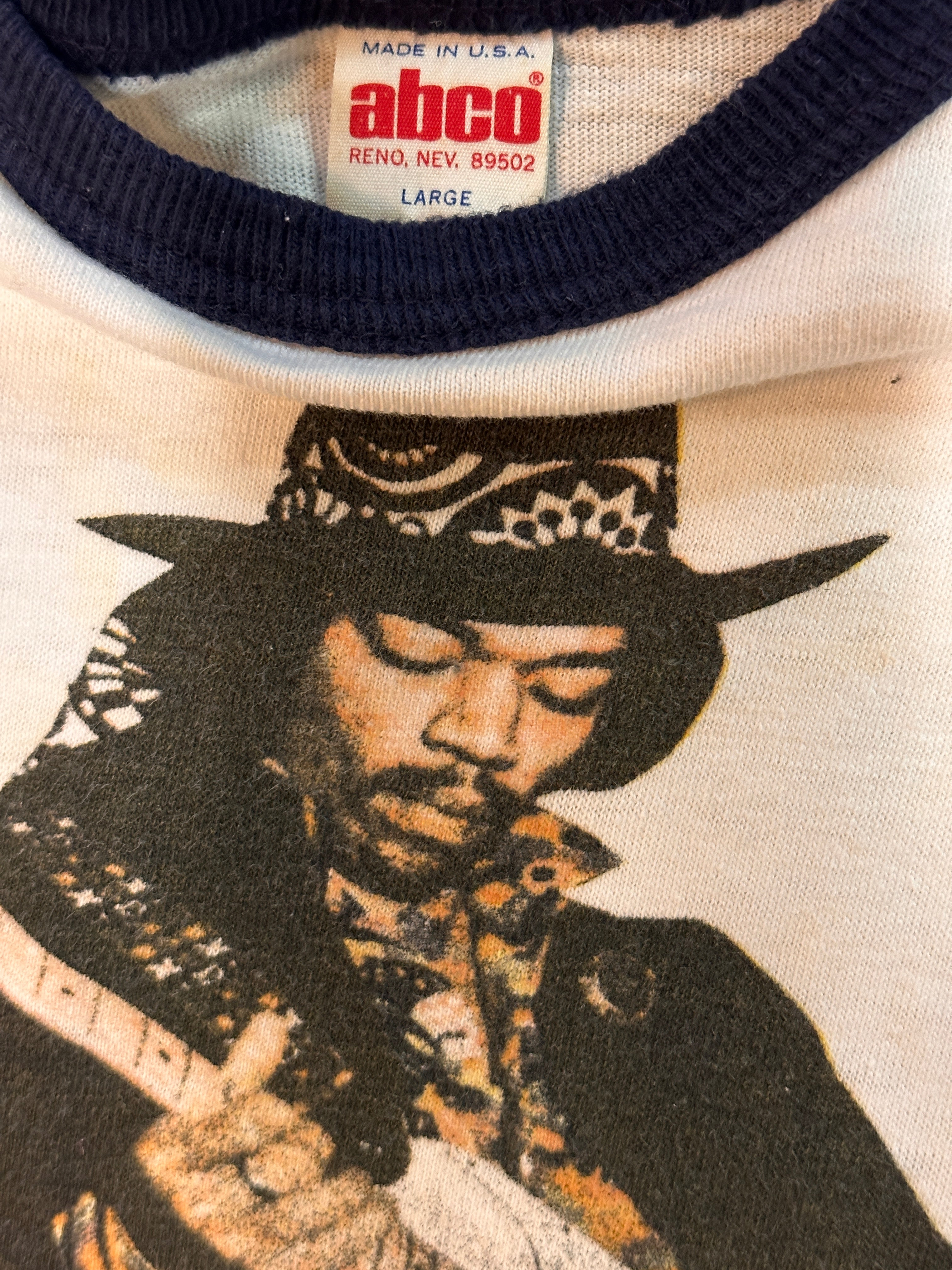 60s vintage レフェリーシャツ Vintage 1960's-70's Jimi Hendrix Ringer T-Shirt – Afterlife Boutique