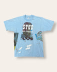 Vintage 1976 Kelley Mouse Studio Test Print T-Shirt | STUD San Francisco Bar | Grateful Dead Graphic Jester and Rose Tee | Rare 1970s Psychedelic Art T-Shirt