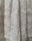 Antique 1900s Edwardian White Lace & Embroidered Cotton Lawn Dress  | Handcrafted Heirloom Bridal Gown
