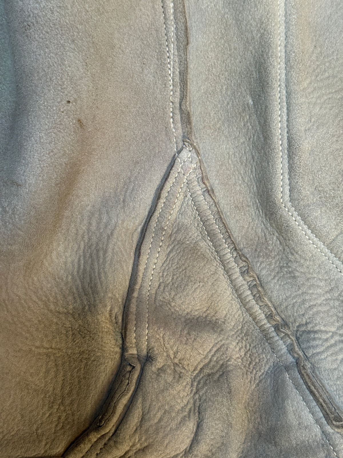 Vintage 1930s Buckskin Leather Cossack A-1 Jacket | Vintage Deerskin Sport Coat with Side Buckles