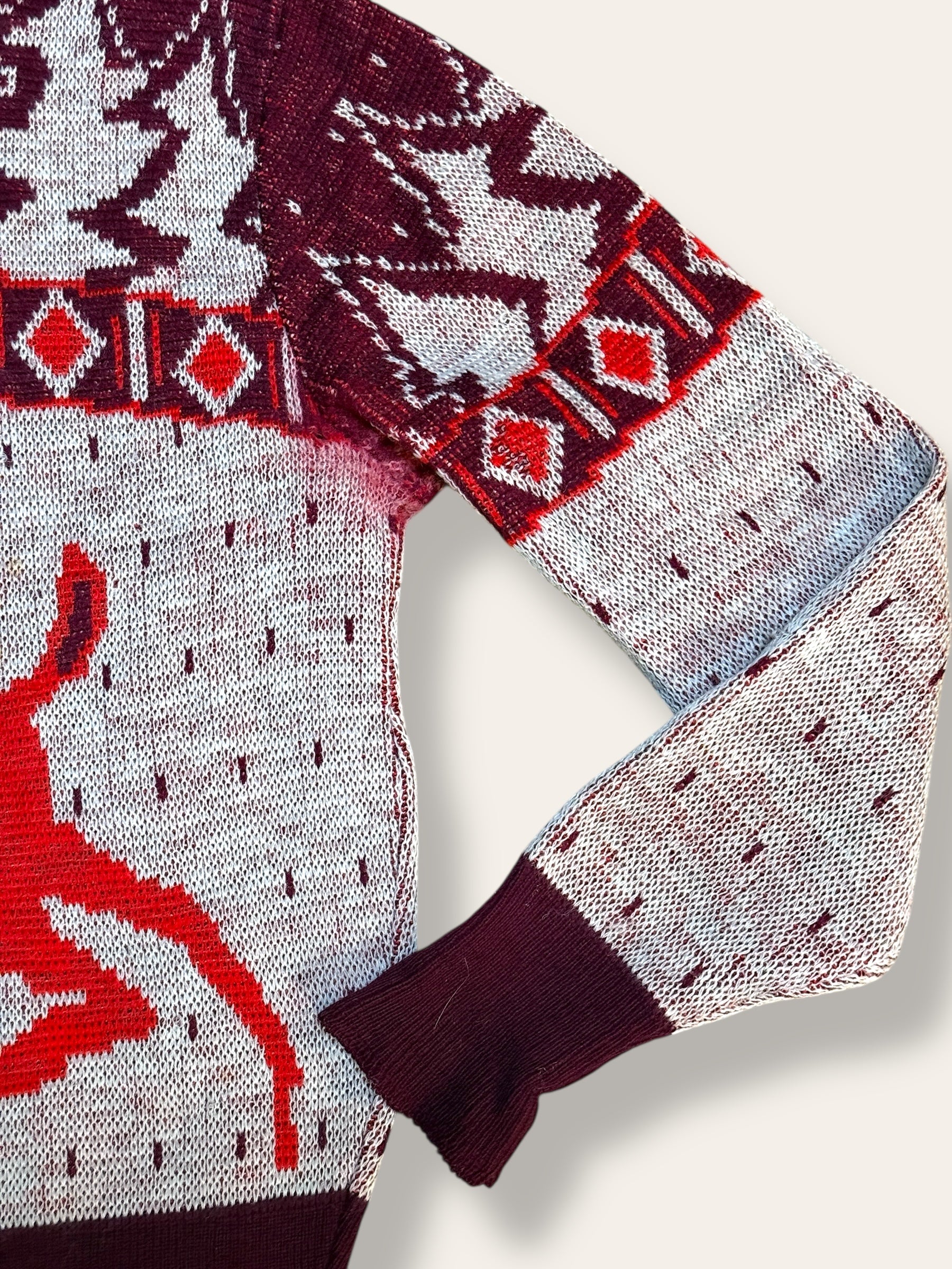 Vintage 1940’s Jim Penney Wool Novelty Sweater