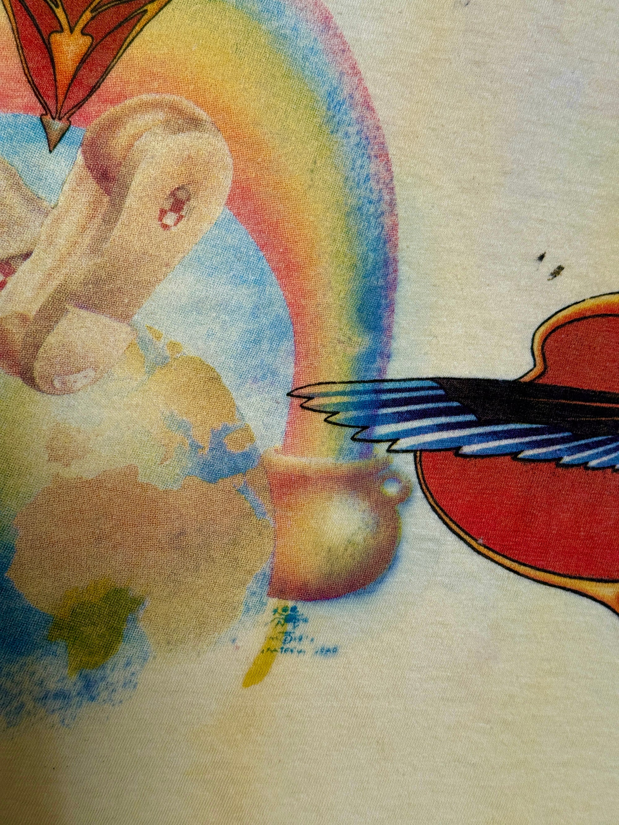 Vintage 1972 Kelley Mouse Studio Test Print T-Shirt | Ted Lucas | Grateful Dead Europe 72’ Graphic | Rare 1970s Psychedelic Art T-Shirt