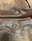Vintage WWII USAAF A-2 Horsehide Bomber Jacket | 1940s Sz 38 Leather Flight Jacket