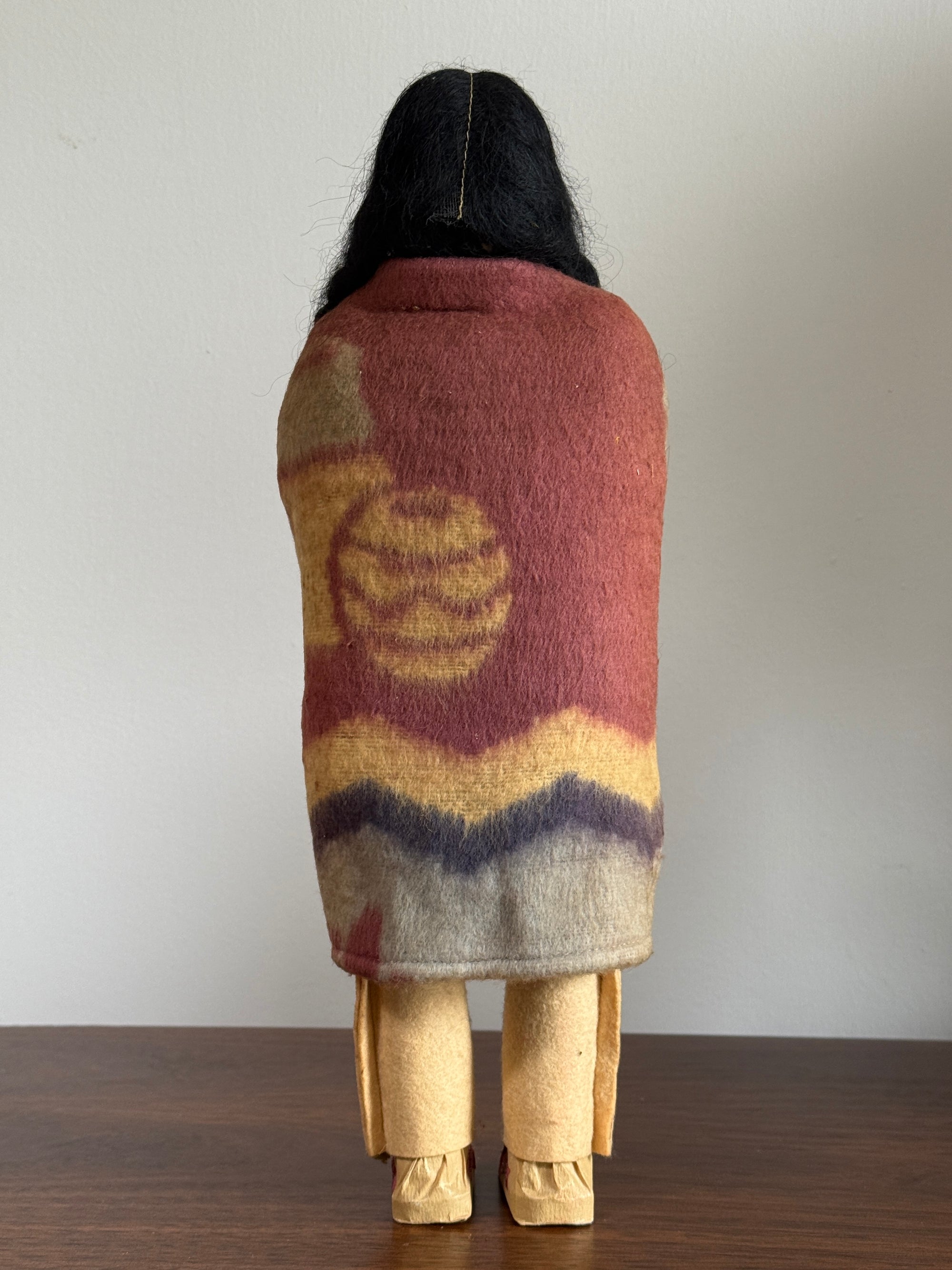 Vintage 1940s Skookum Native American Doll | Handcrafted Black Hills Souvenir Figure