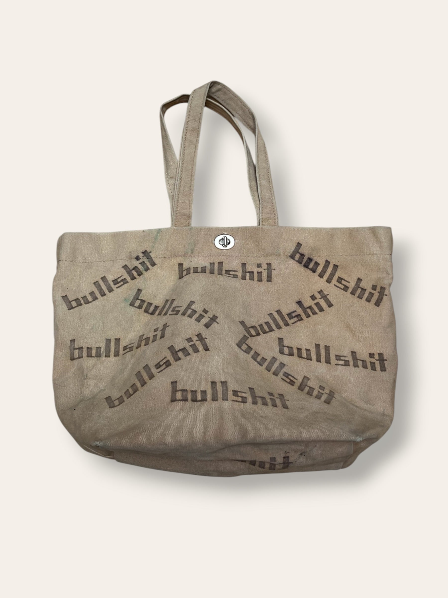 Vintage 1970’s BS Canvas Tote Bag | Original Writing