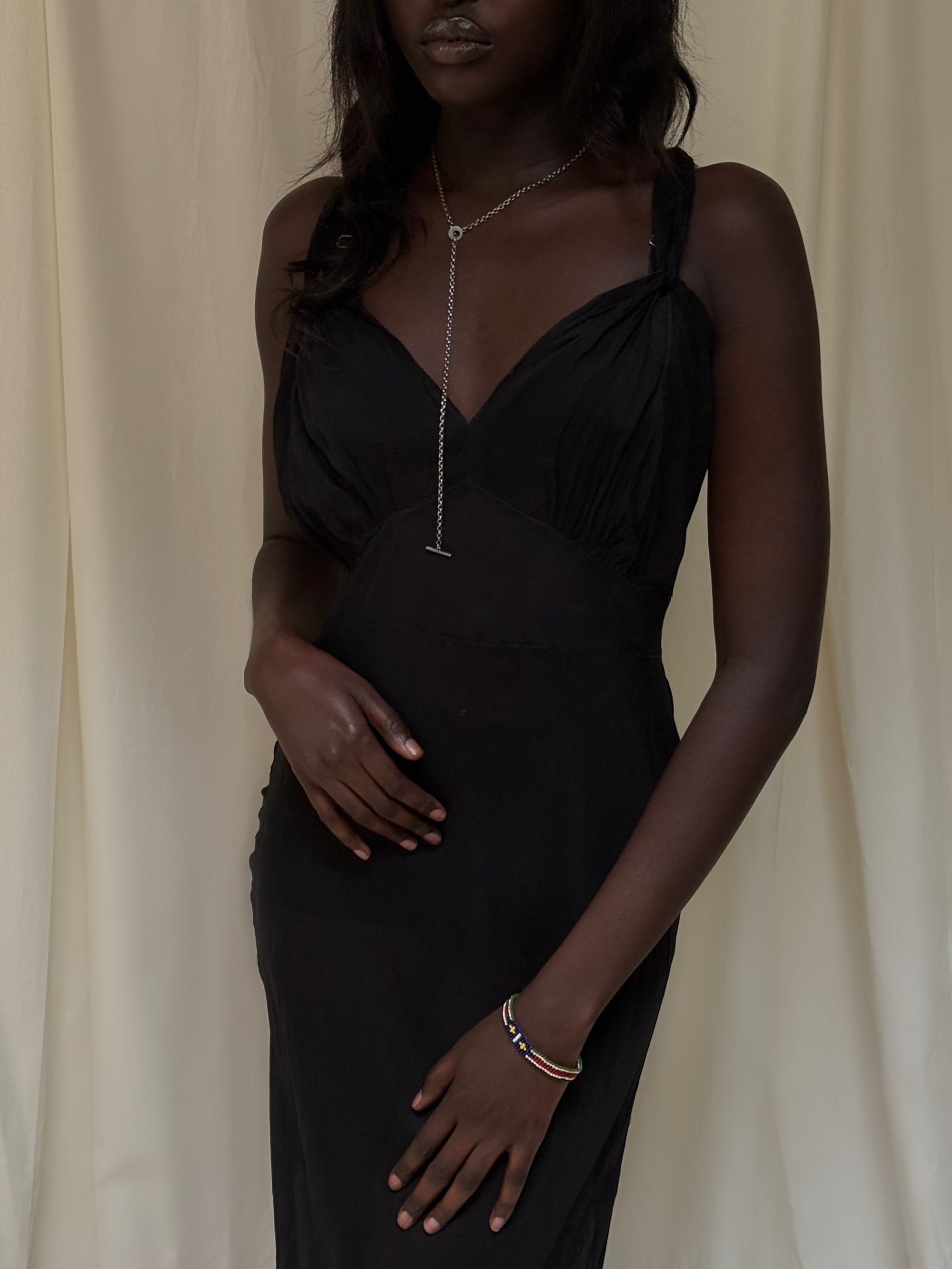 Vintage 1930’s Sheer Black Slip Dress