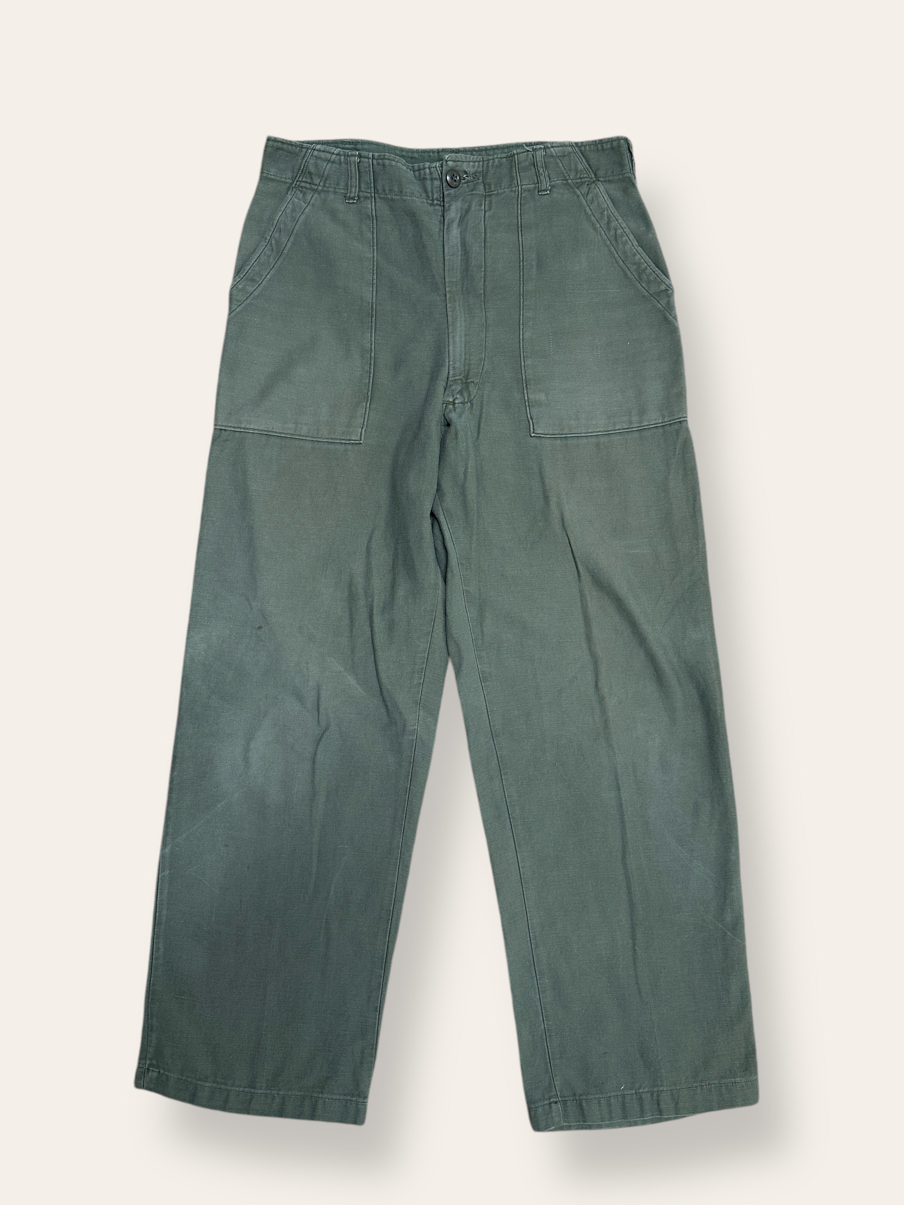 Vintage 1970's US Army OG-107 Sateen Baker Pants W:30 – Afterlife