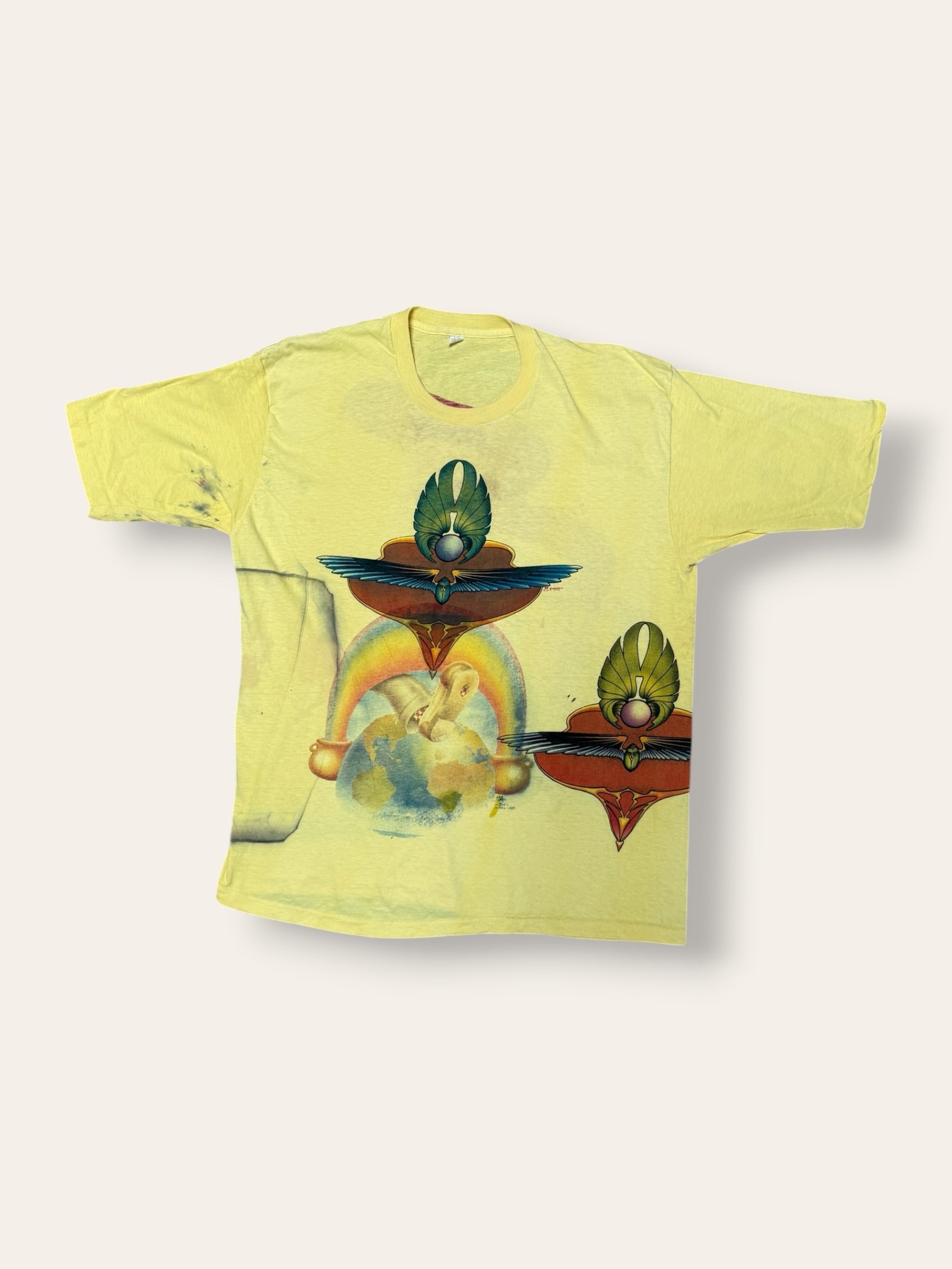 Vintage 1972 Kelley Mouse Studio Test Print T-Shirt | Ted Lucas | Grateful Dead Europe 72’ Graphic | Rare 1970s Psychedelic Art T-Shirt