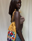 Vintage 1950s Northern Plains Medicine Bag Native American Beaded Leather Bag | Floral Seed Bead Design | Handmade Tribal Art Purse