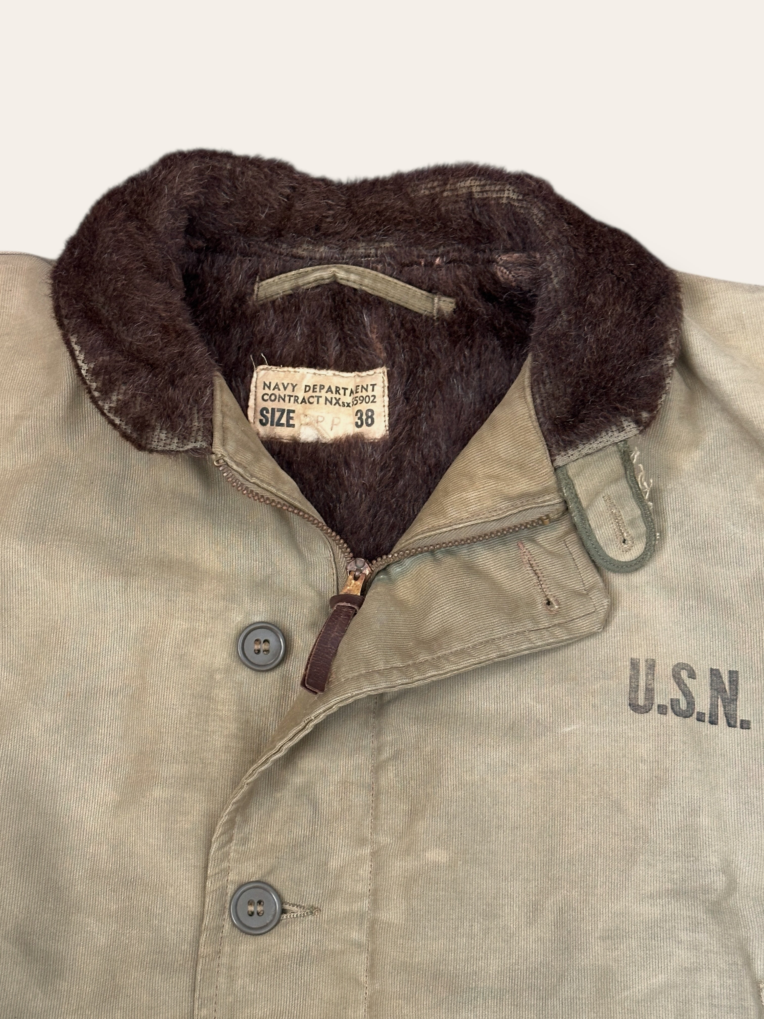 Vintage WWII USN N-1 Deck Jacket 38 – Afterlife Boutique