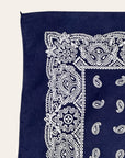 Vintage 1950’s Indigo Paisley Fast Color Bandana