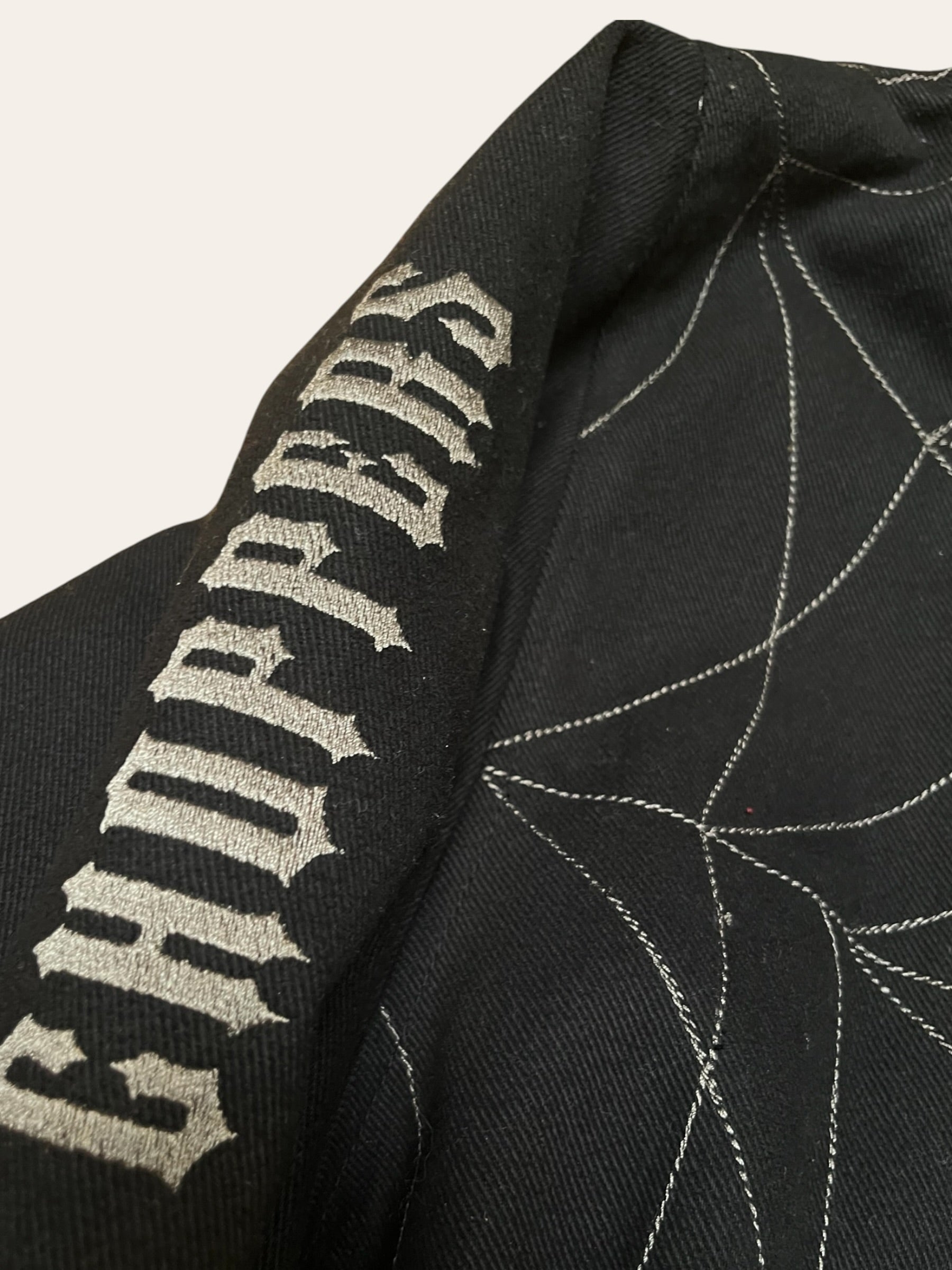 2000’s West Coast Choppers Jesse James Jacket | NOS | Y2K Spider Web Embroidery Top Fuel Team Jacket