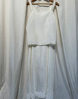 Vintage 1930’s Ivory Silk Slip Set | Minimal Slip Camisole & Skirt Set