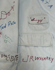Vintage 1940’s Embroidered Signature Autograph Jacket | Class Autograph Coat