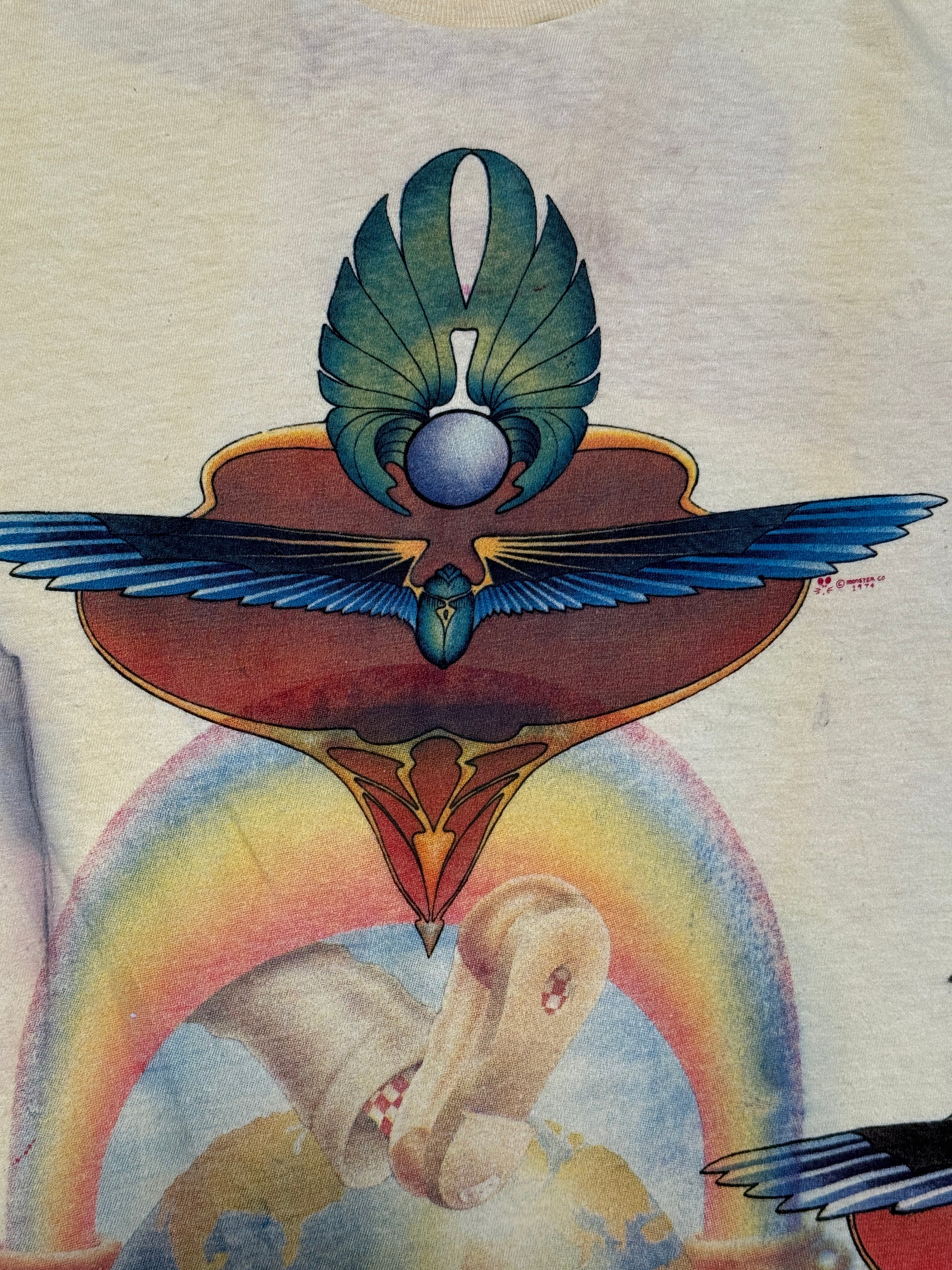 Vintage 1972 Kelley Mouse Studio Test Print T-Shirt | Ted Lucas | Grateful Dead Europe 72’ Graphic | Rare 1970s Psychedelic Art T-Shirt