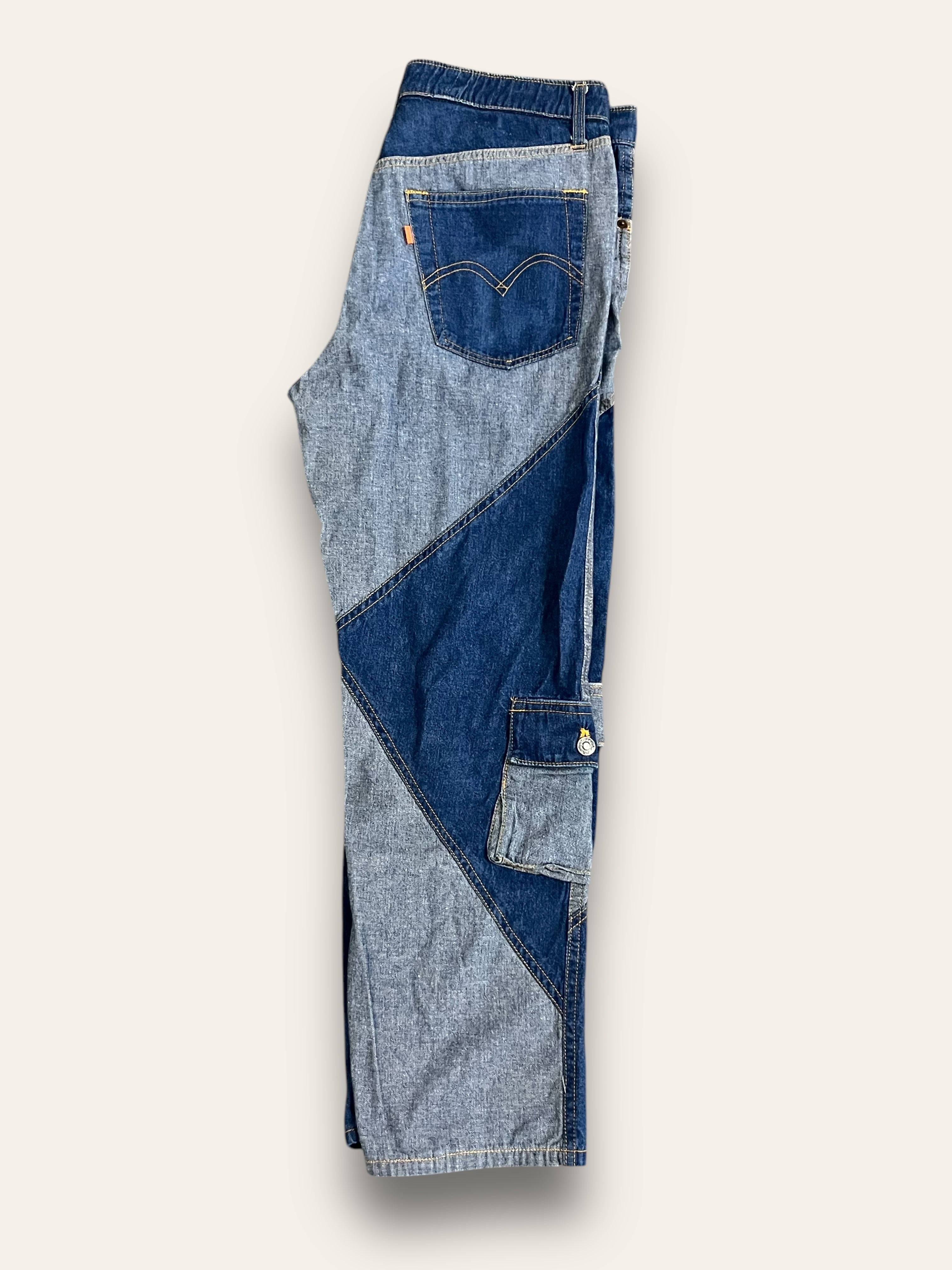 Vintage 1970's -80's Rare Levis Denim Cargo Sample Jeans W