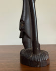 Vintage 1960s Mid-Century Modern Makonde Shetani Spirit Sculpture | Hand-Carved African Blackwood (Mpingo Ebony)