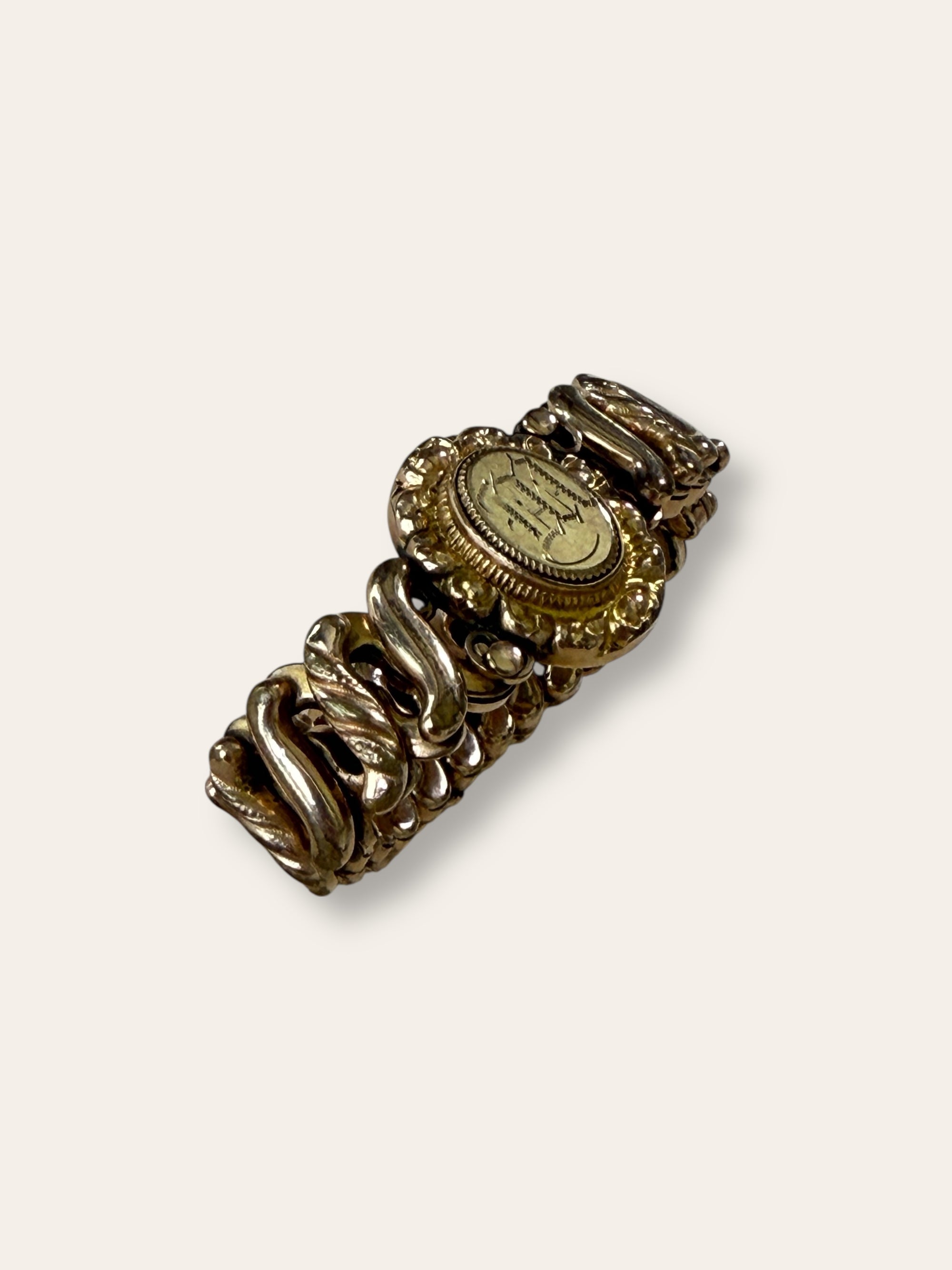 Vintage 1940’s Sweetheart Gold Filled Expansion Engraved Bracelet