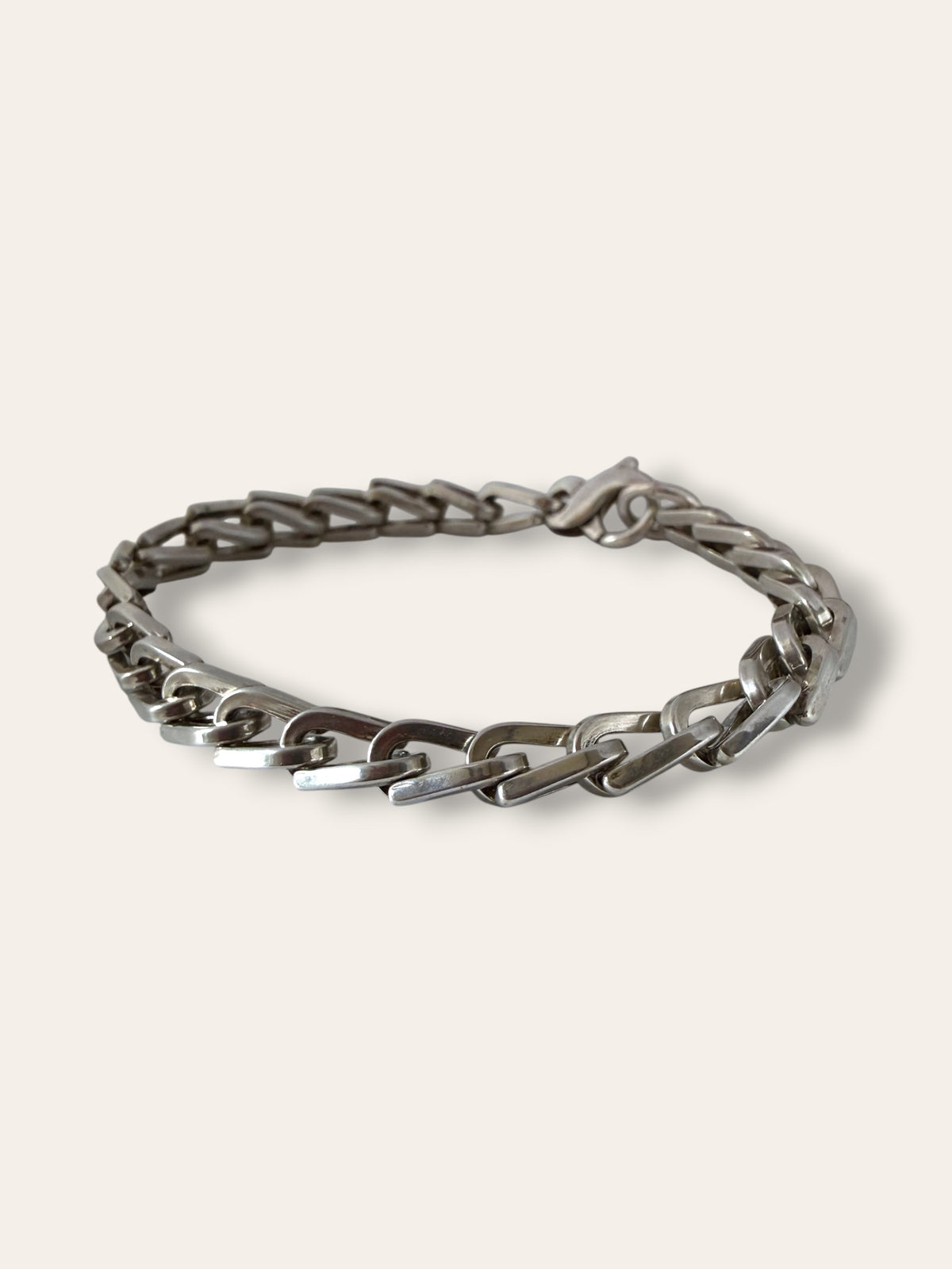 925 Sterling Silver Chunky Artisan Handmade Chain Link Bracelet