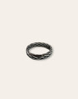 Sculptural Woven Sterling Silver Ring | Oxidized Braid Size 10