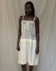 Vintage 1910’s Crochet & Silk Chemise Slip Dress