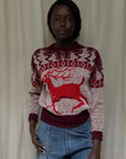 Vintage 1940’s Jim Penney Wool Novelty Sweater