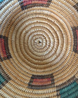 Vintage Jicarilla Apache Coil Handmade Basket | Native American Geometric Basket