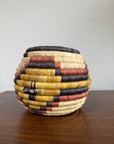 Vintage 1960s Hopi Coiled Pictorial Bowl Handmade Basket | Hopi Native American Basket