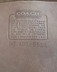 Vintage 1970’s Coach 8511 Slim Satchel NYC British Tan