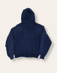 Vintage 1960’s Double Face Hooded Sweatshirt | Waffle Lined Zip-Up Hoodie