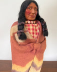 Vintage 1940s Skookum Native American Doll | Handcrafted Black Hills Souvenir Figure