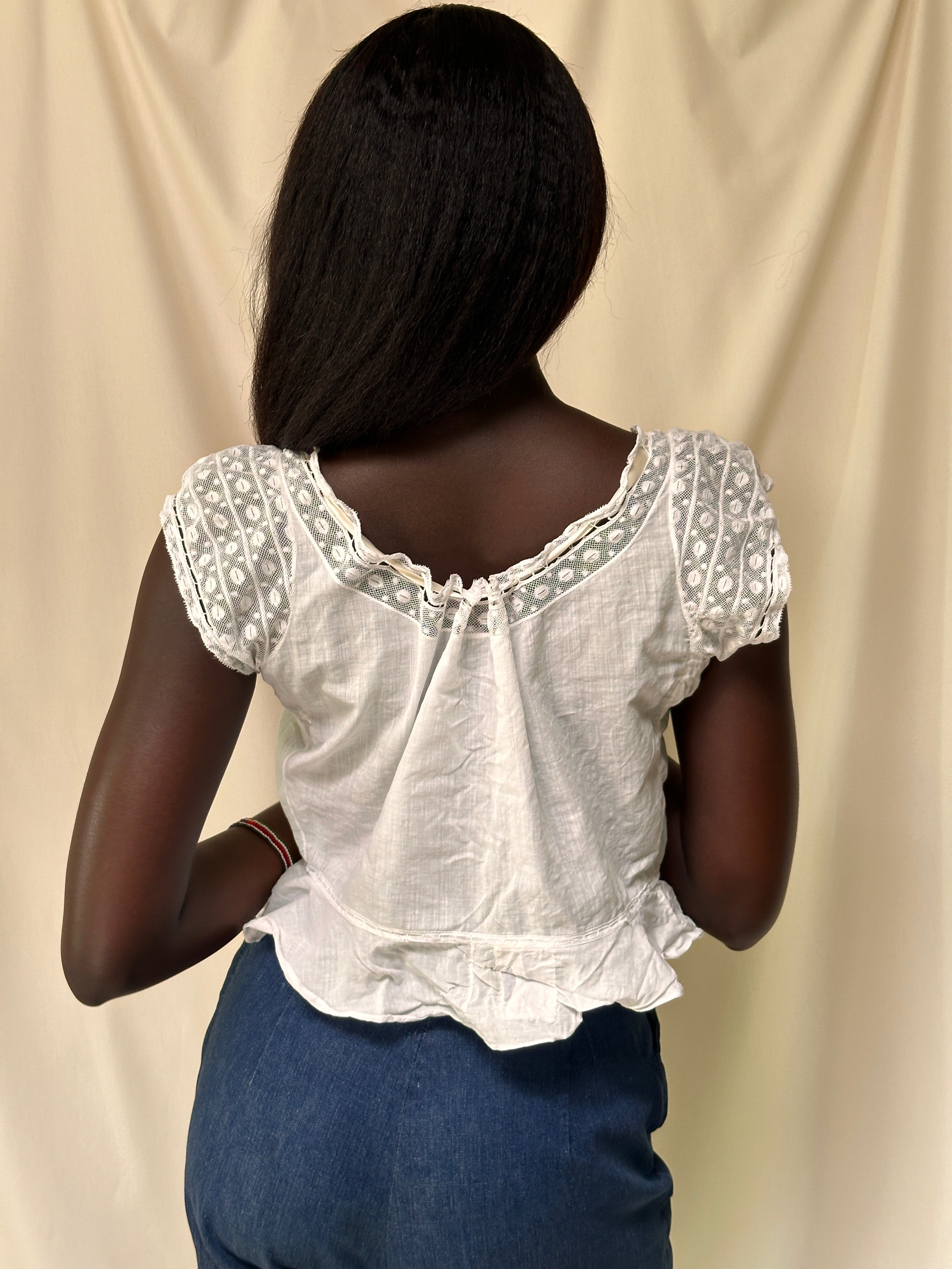 Vintage Early 1900's Cotton Lace Corset Cover – Afterlife