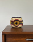 Vintage 1960s Hopi Coiled Pictorial Bowl Handmade Basket | Hopi Native American Basket