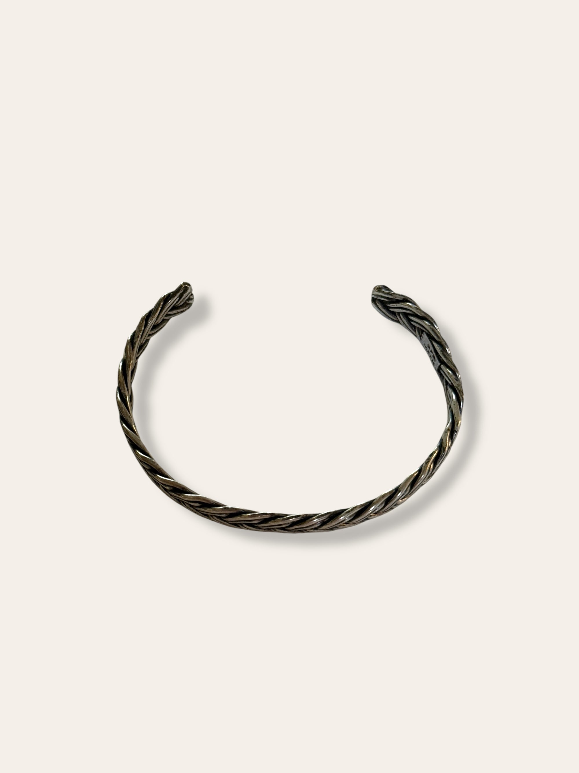 Vintage Braided Sterling Silver Bracelet